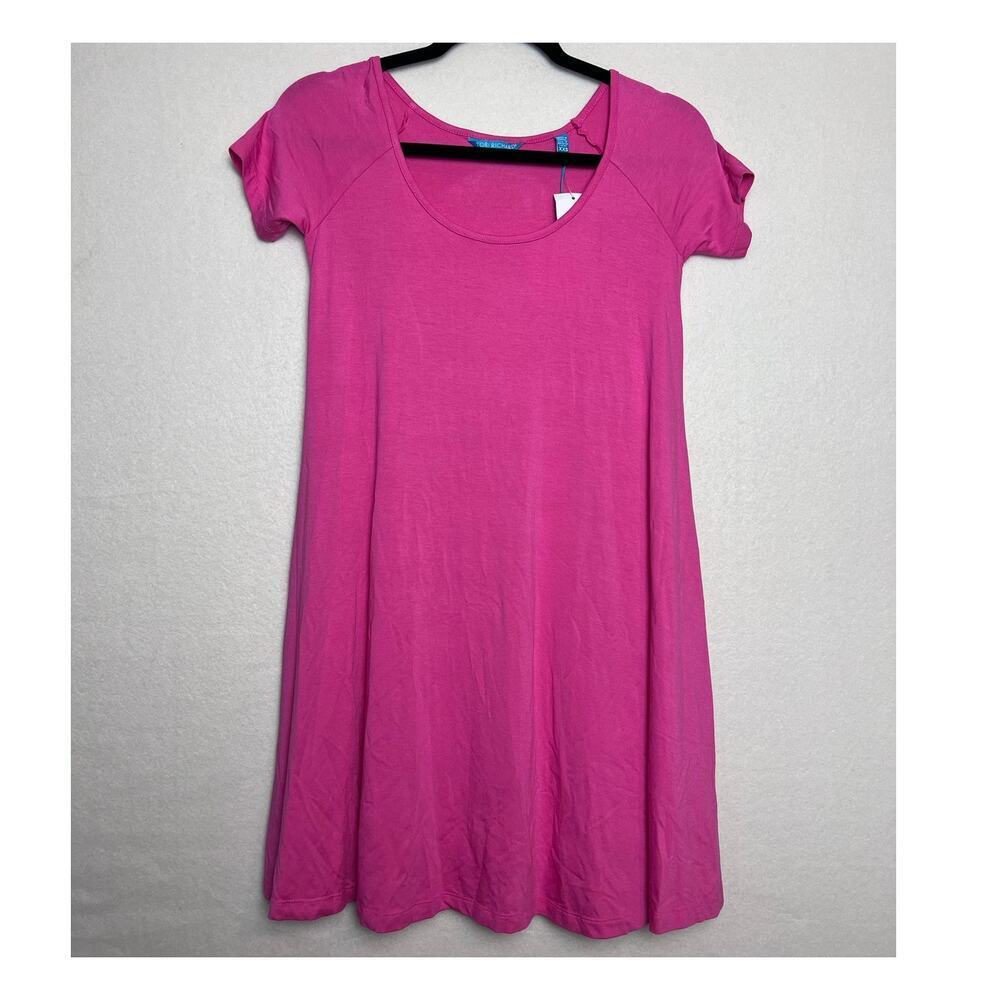 Tori Richard Honolulu Women's Short Sleeve Pink Swing Dress Size XXS New w/ Tags